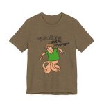 Camiseta jersey manga corta - Verde oliva jaspeado - Collons