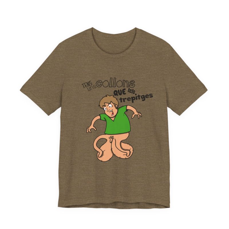 Camiseta jersey manga corta - Verde oliva jaspeado - Collons