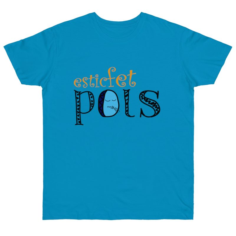 Camiseta punto liso - Azul atolon - Esic fet polç