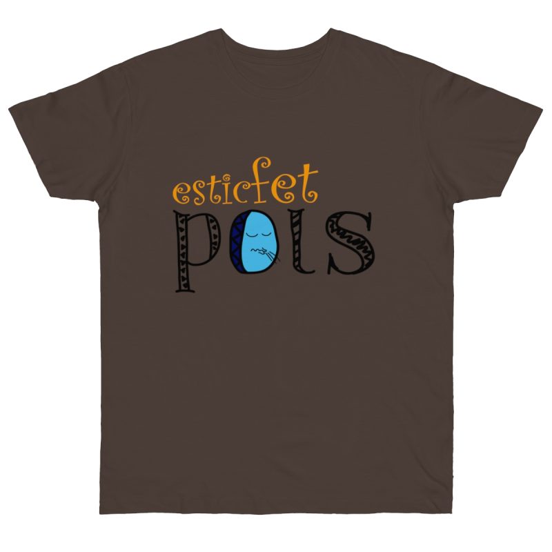 Camiseta punto liso - Marron oso - Esic fet polç
