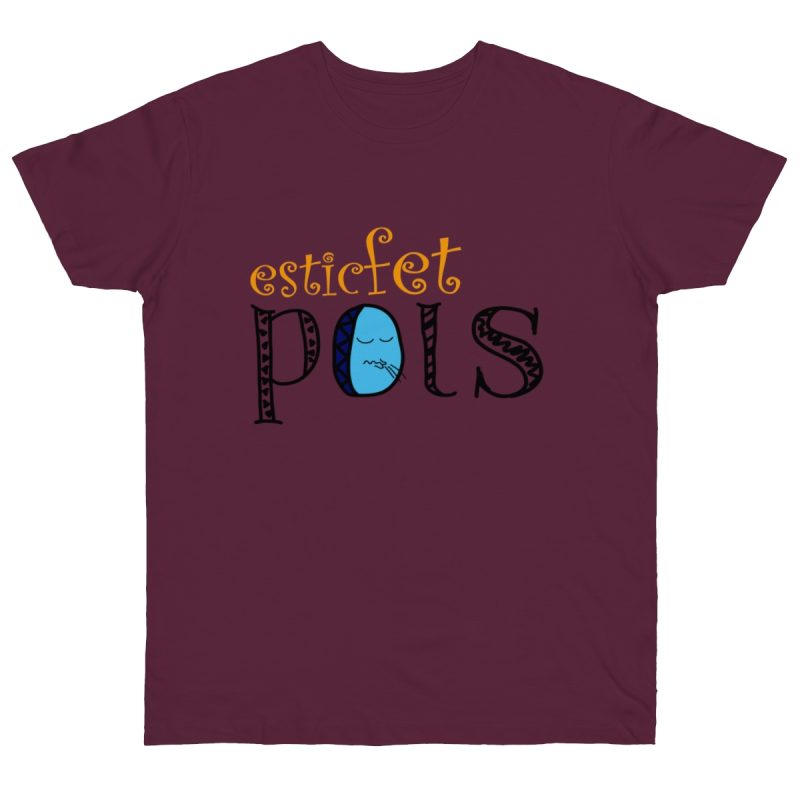 Camiseta punto liso - Burdeos - Esic fet polç