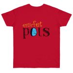Camiseta punto liso - Rojo profundo - Esic fet polç