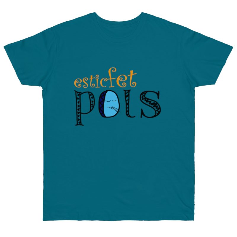 Camiseta punto liso - Azul diva - Esic fet polç
