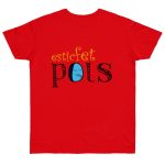 Camiseta punto liso - Rojo fuego - Esic fet polç