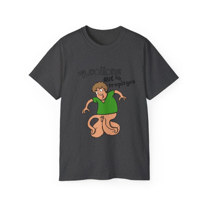 Camiseta ultra algodon - Gris oscuro jaspeado - Collons
