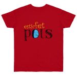 Camiseta punto liso - Rojo - Esic fet polç