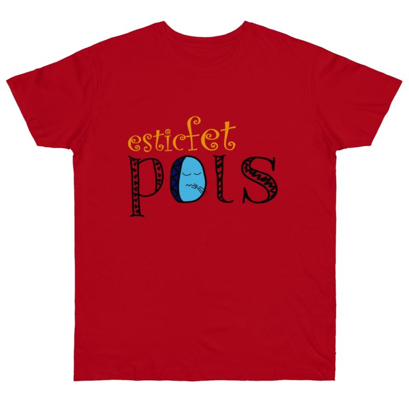 Camiseta punto liso - Rojo - Esic fet polç