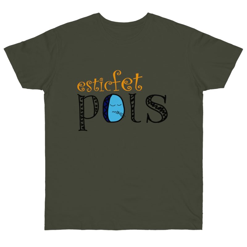 Camiseta punto liso - Caqui urbano - Esic fet polç