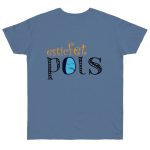 Camiseta punto liso - Azul vaquero - Esic fet polç