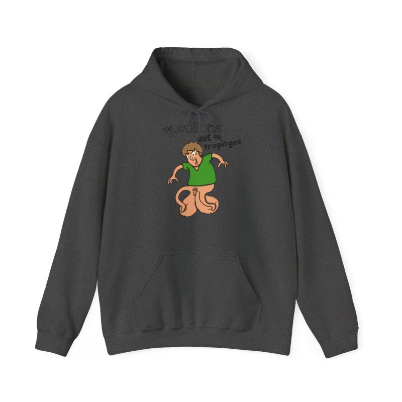Sudadera con capucha - Gris oscuro jaspeado - Collons