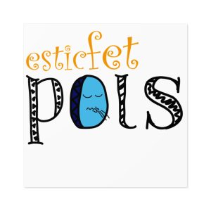 Pegatinas laminadas cuadradas - Esic fet polç