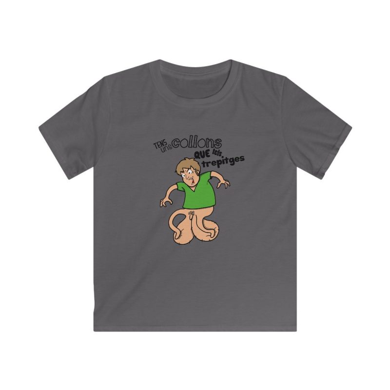 Camiseta infantil Softstyle - Gris marengo - Collons Camiseta infantil Softstyle - Gris marengo - Collons