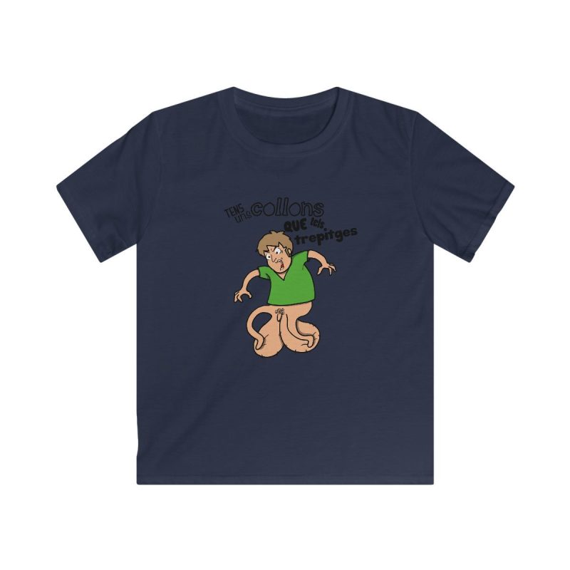 Camiseta infantil Softstyle - Azul marino - Collons