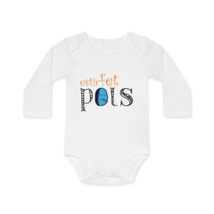 Body bebe manga larga organico - Blanco - Esic fet polç