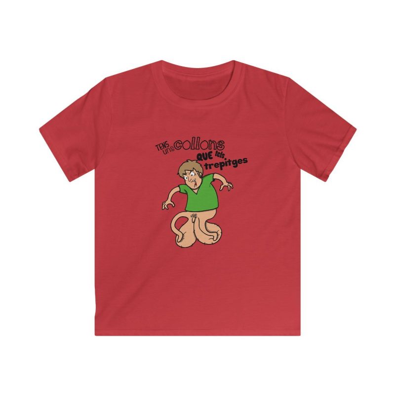 Camiseta infantil Softstyle - Rojo - Collons