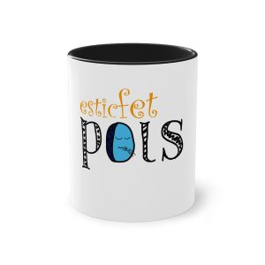 Taza bicolor - Negro - Esic fet polç