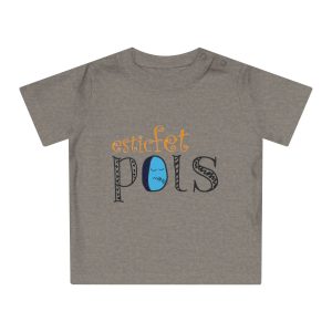Camiseta de bebe - Gris jaspeado melange - Esic fet polç