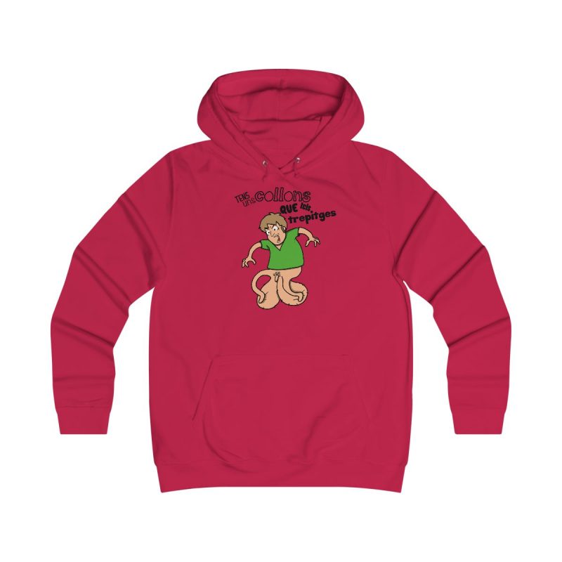 Sudadera universitaria mujer - Rojo fuego - Collons