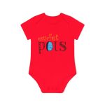 Body bebe manga corta organico - Rojo - Esic fet polç