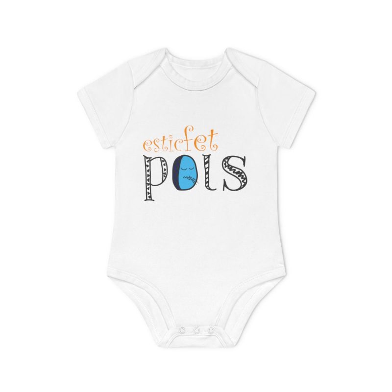 Body bebe manga corta organico - Blanco - Esic fet polç
