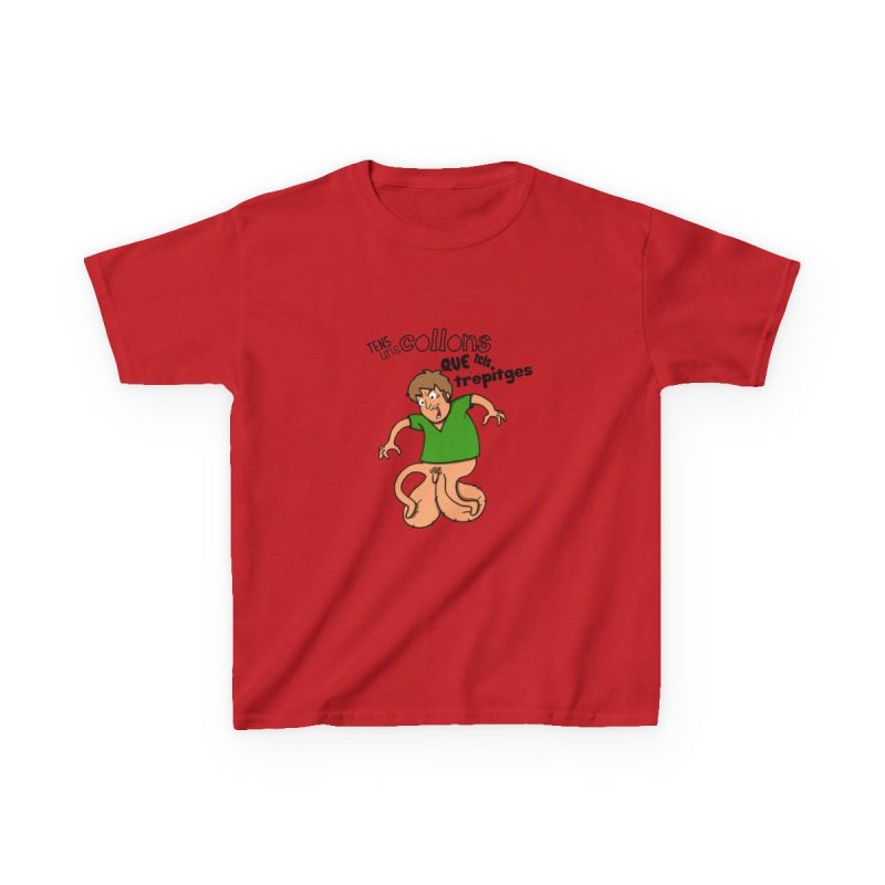 Camiseta infantil algodon grueso - Rojo - Collons