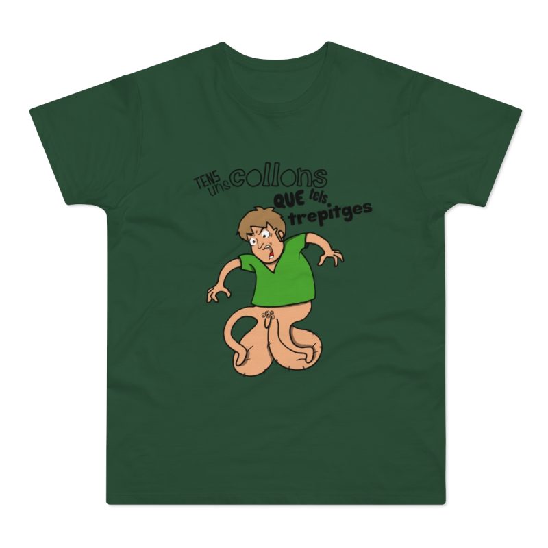 Camiseta hombre punto liso - Verde botella - Collons