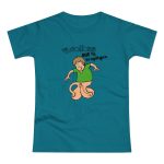 Camiseta mujer punto liso - Azul diva - Collons
