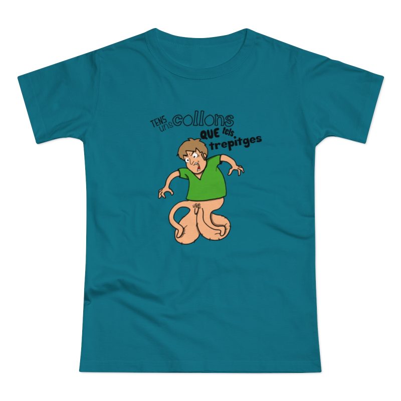 Camiseta mujer punto liso - Azul diva - Collons