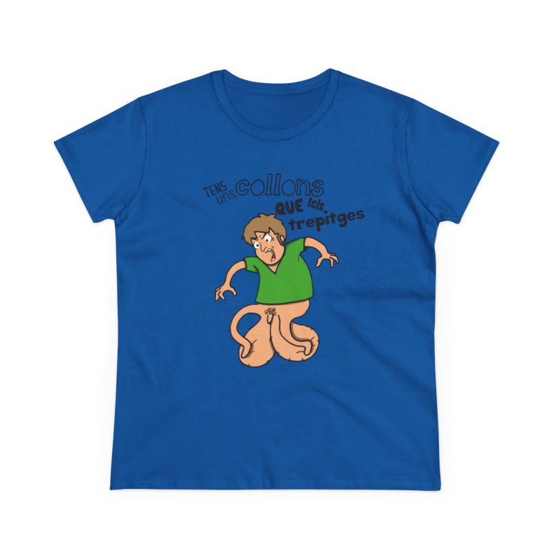 Camiseta mujer algodon medio - Azul royal - Collons