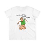 Camiseta mujer algodon medio - Blanco - Collons