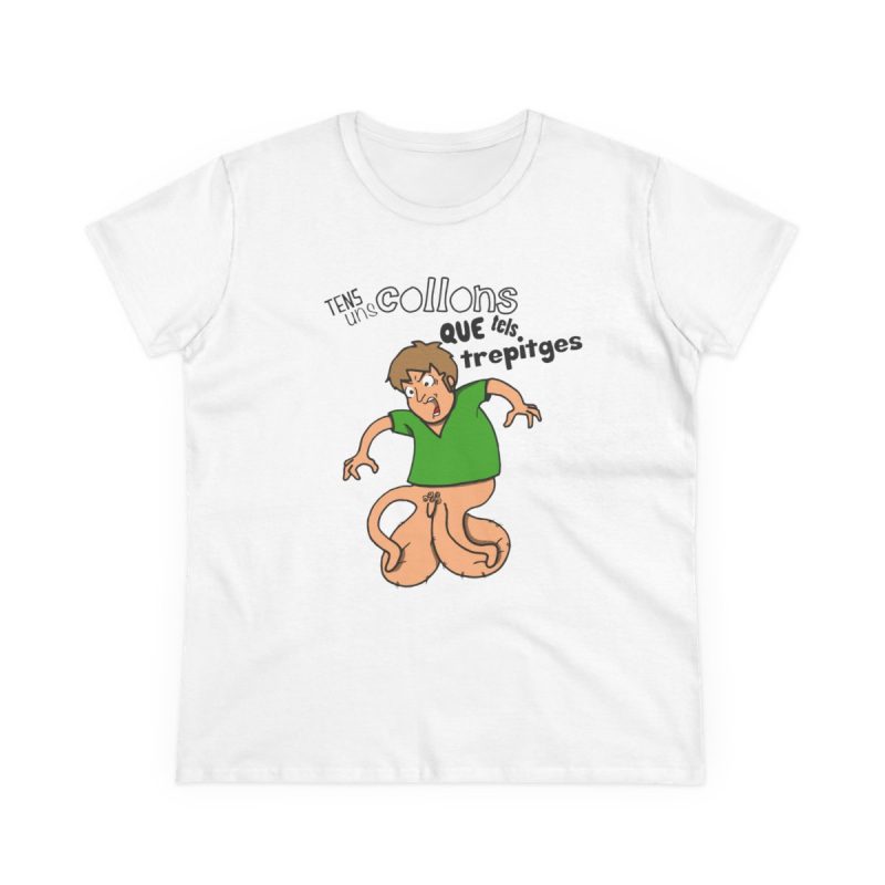 Camiseta mujer algodon medio - Blanco - Collons
