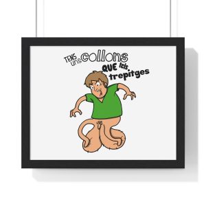 Poster enmarcado horizontal - Negro - Collons