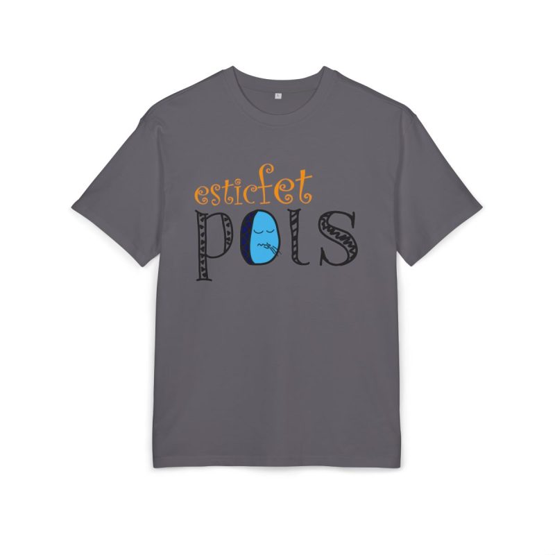 Camiseta oversize gruesa - Gris iman - Esic fet polç