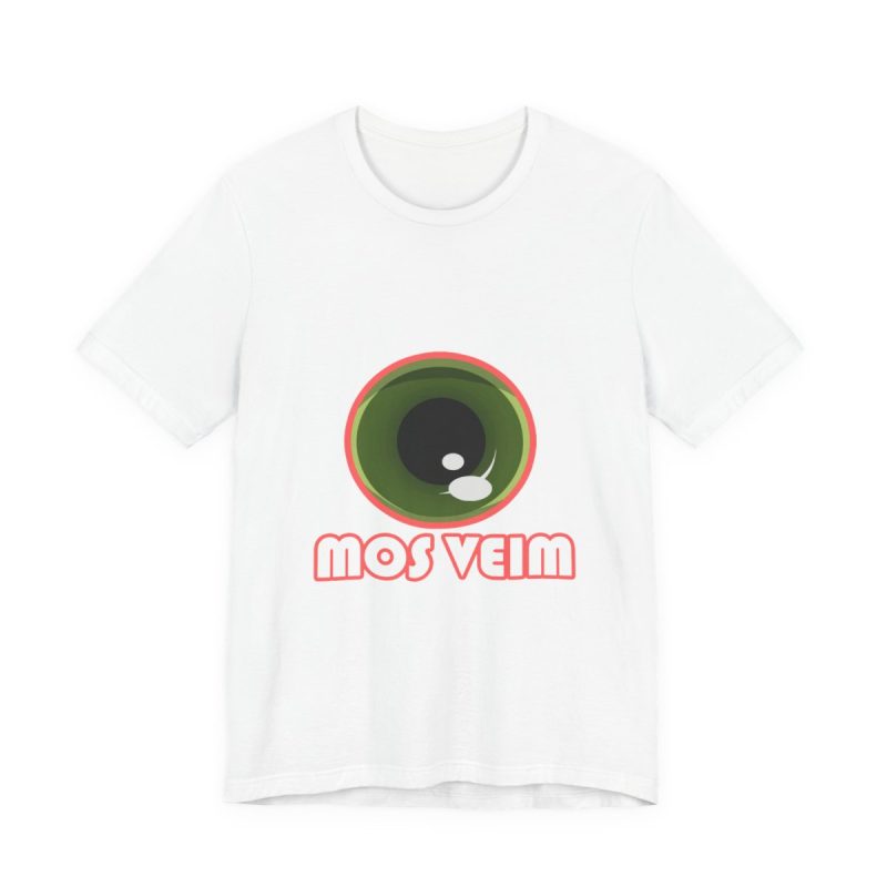 Camiseta jersey manga corta - Blanco - Camiseta «Mos veim» rosa