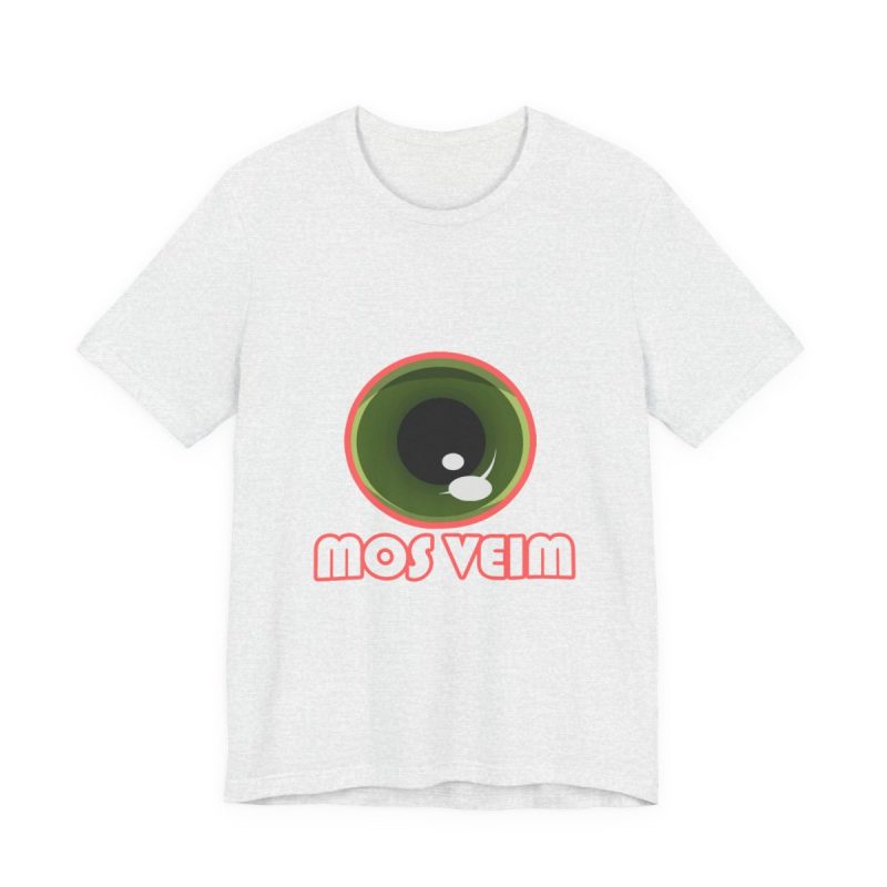 Camiseta jersey manga corta - Gris ceniza - Camiseta «Mos veim» rosa