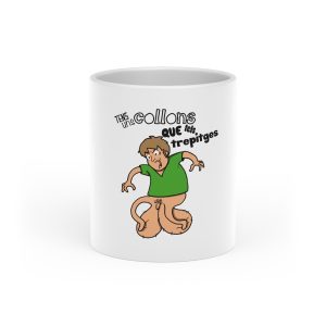 Taza con asa de corazon - Blanco - Collons