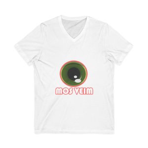 Camiseta cuello de pico - Blanco - Camiseta «Mos veim» rosa