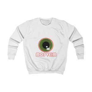 Sudadera infantil - Blanco artico - Camiseta «Mos veim» rosa