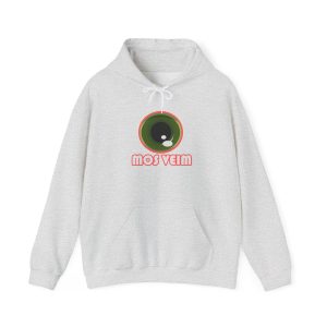 Sudadera con capucha - Gris ceniza - Camiseta «Mos veim» rosa