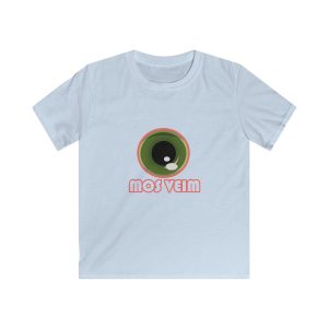 Camiseta infantil Softstyle - Azul claro - Camiseta «Mos veim» rosa