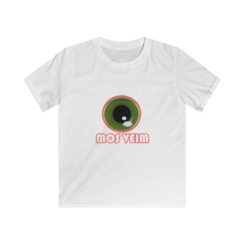 Camiseta infantil Softstyle - Blanco - Camiseta «Mos veim» rosa