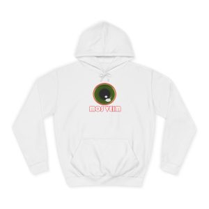 Sudadera universitaria - Blanco artico - Camiseta «Mos veim» rosa