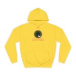 Sudadera universitaria - Amarillo sol - Camiseta «Mos veim» rosa