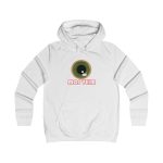 Sudadera universitaria mujer - Blanco artico - Camiseta «Mos veim» rosa