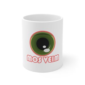 Taza de ceramica - Camiseta «Mos veim» rosa