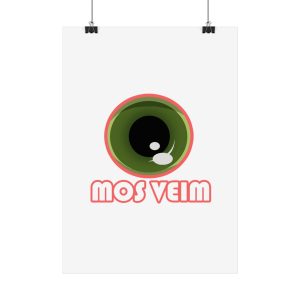 Poster - Camiseta «Mos veim» rosa
