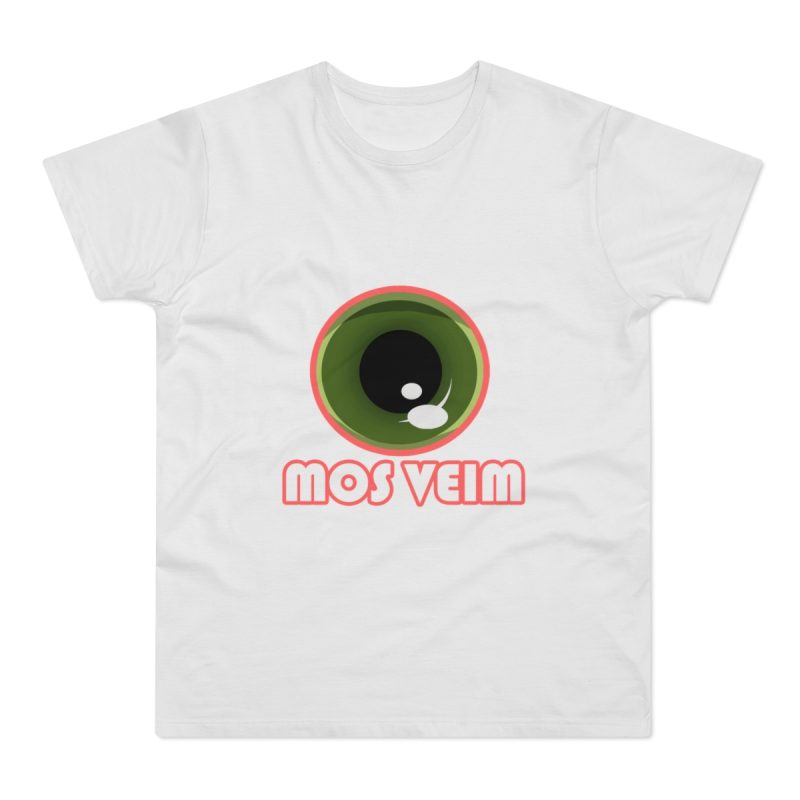 Camiseta hombre punto liso - Blanco - Camiseta «Mos veim» rosa Camiseta hombre punto liso - Blanco - Camiseta «Mos veim» rosa