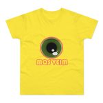 Camiseta hombre punto liso - Amarillo solar - Camiseta «Mos veim» rosa Camiseta hombre punto liso - Amarillo solar - Camiseta «Mos veim» rosa