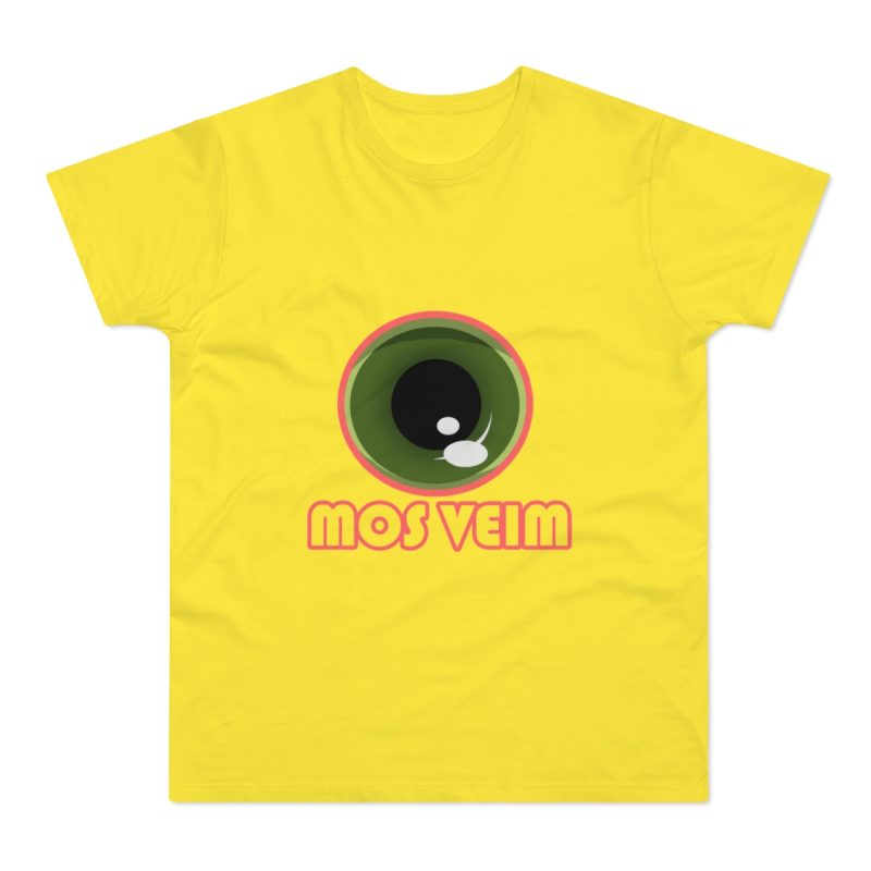 Camiseta hombre punto liso - Amarillo solar - Camiseta «Mos veim» rosa