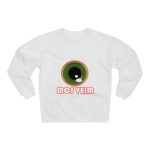 Sudadera cuello redondo premium - Blanco - Camiseta «Mos veim» rosa
